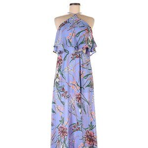 Style rack women's -M halter top Style full-length mid cut out floral dress